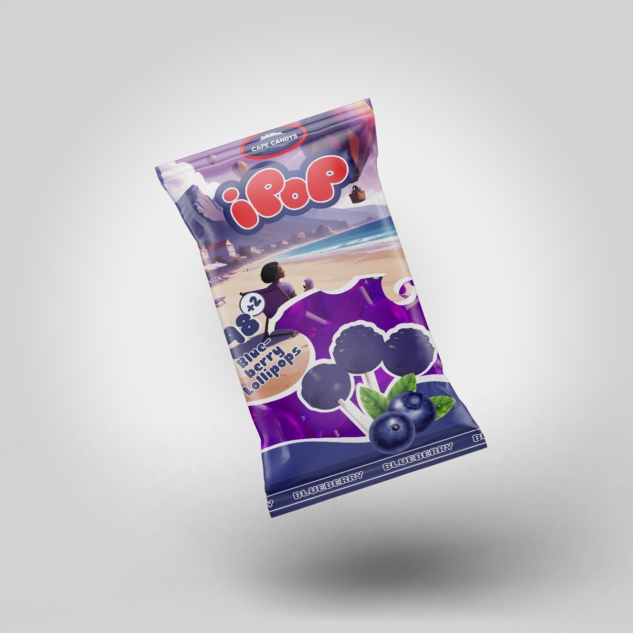 Cape Candy’s iPop Blueberry Lollipops